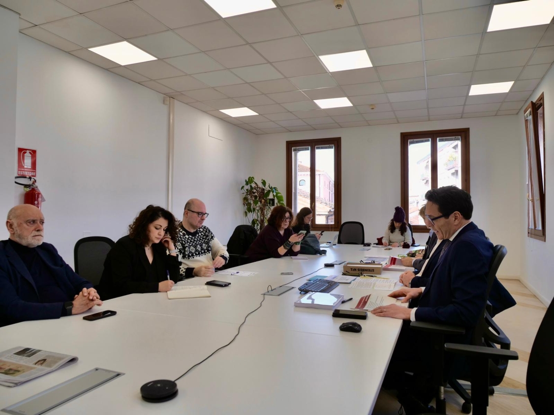 L'assessore De Martin alla conferenza stampa - Presentazione PAESC