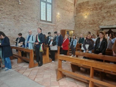 Scarpa "Marta" alla Messa in occasione della Festa di Sant'Elena