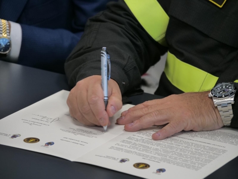 Firma protocollo tra Corpo nazionale Vigili del Fuoco, Comune e Città metropolitana di Venezia