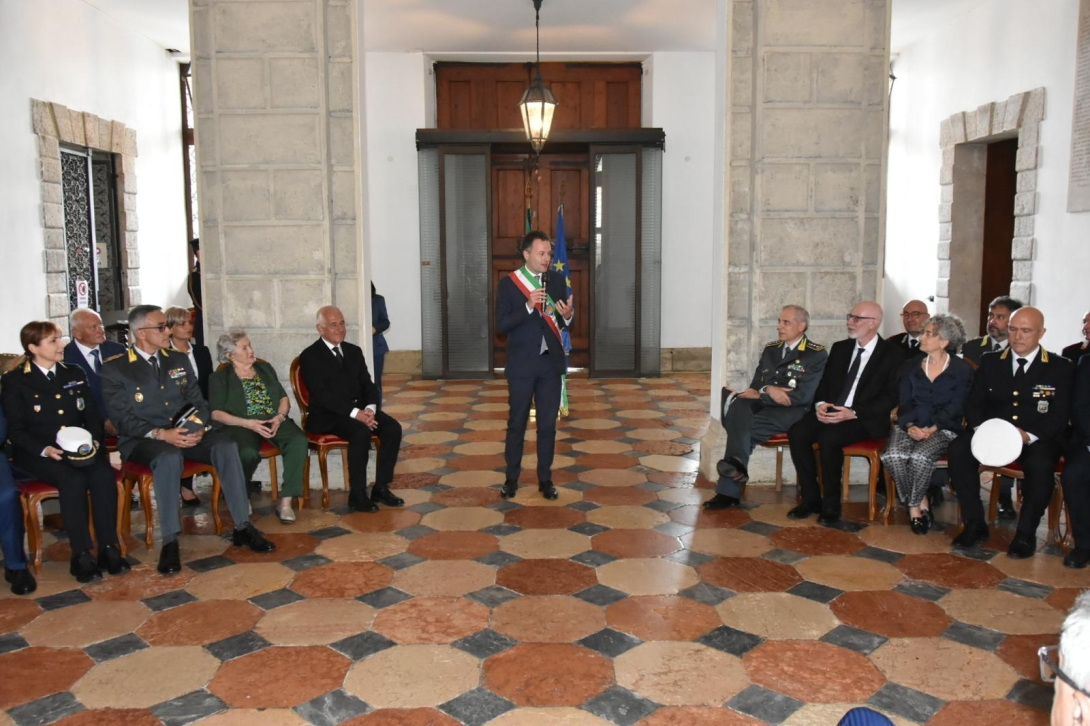 Il sindaco Simone Venturini alla cerimonia OMRI 2026