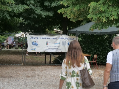 Damiano visita i centri estivi presso la scuola Lombardo Radice e i centri diurni  alla Polisportiva Terraglio