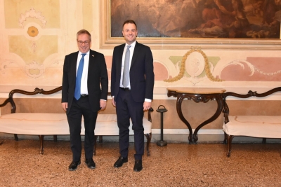 Visita a Ca' Farsetti ambasciatore britannico Ed Llewellyn