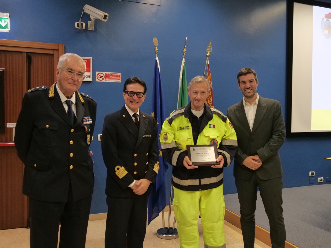 Cerimonia premiazioni volontari Protezione Civile 2025