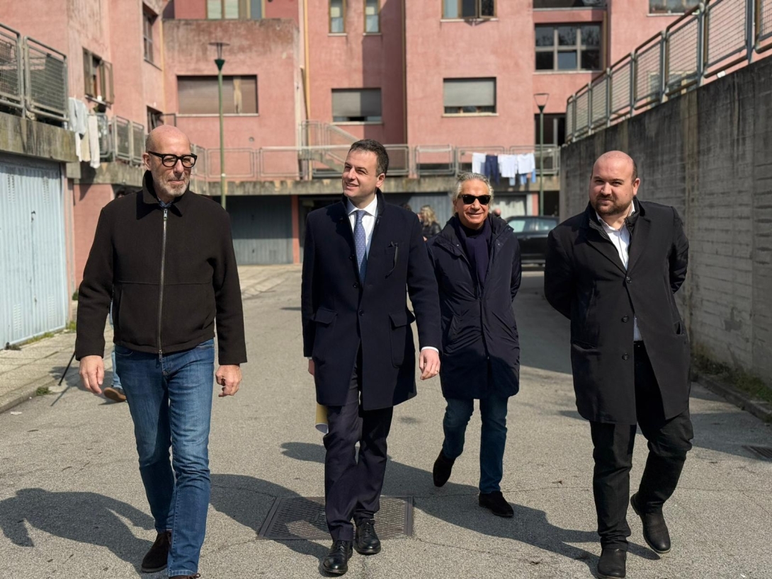 Venturini e Zuin in sopralluogo alle Case Rosse del Lido di Venezia