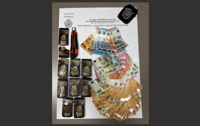 Arresto hashish Villa Querini