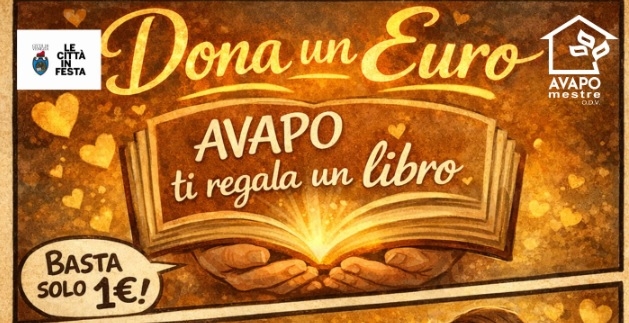 Dona un euro. AVAPO Mestre ti regala un libro e aiuti Casa AVAPO
